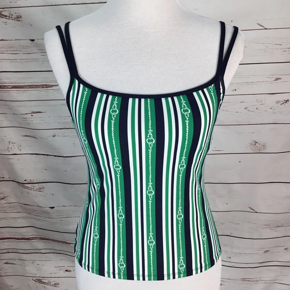 NWT Nautica Nautical Tankini Size 6‎